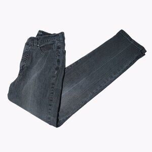 Style Co Petite Jeans Womens Size 4P Straight Mid Rise Dark Wash Denim Pants